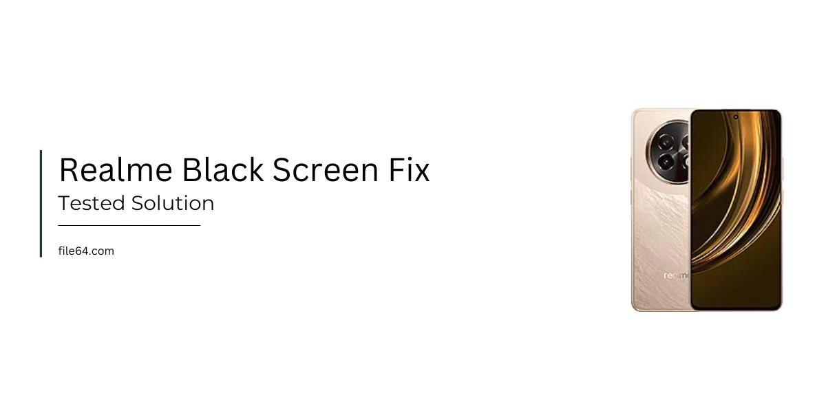 ALL Realme Model Setup Time Black Screen Fix Solution