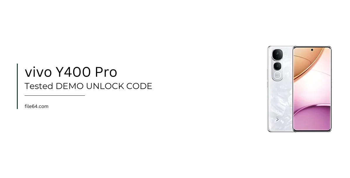 vivo Y400 Pro Demo Unlock Code